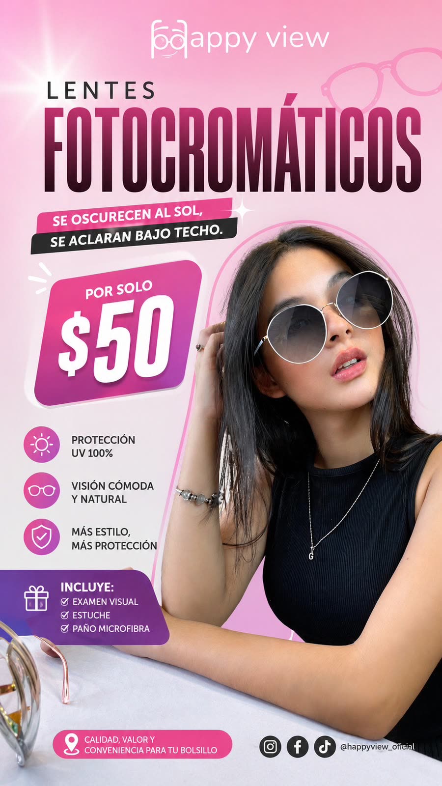 Promoción de lentes fotocromáticos a $50